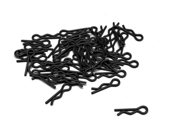 Team Raffee & Co Small-Ring Body Clips 50 pcs (15mm) Black BRACSS50BK
