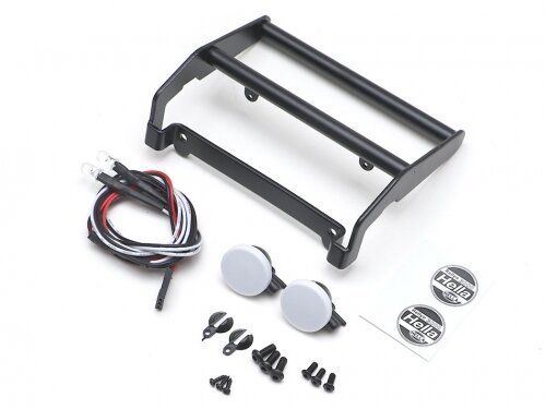 Team Raffee & Co CNC Aluminum Front Bumper with LED for Ford Bronco Black for Traxxas TRX-4 TRC/302530BK