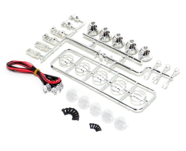 Team Raffee & Co 1/10 LED Crawler Roof Light Bar Set (5 Spotlight) Silver for Miscellaneous  All BRHY00156S