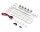Team Raffee & Co 1/10 LED Crawler Roof Light Bar Set (5 Spotlight) Silver for Miscellaneous  All BRHY00156S