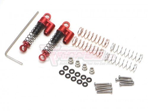 Team Raffee & Co Aluminum Reservoir Friction Damper Shocks (2) for Axial SCX24 TRC/302824