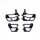 Team Raffee & Co Fab Fours Full Tube Doors for TRC 5 Door Rubicon Hard Body TRC/302749