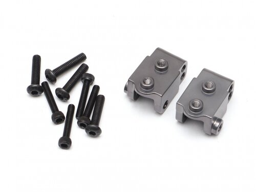 Team Raffee & Co Aluminum Rear Low 4-Link Mount (2) Gun Metal for Element RC Enduro TRC/1059004GM