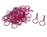 Team Raffee & Co Large-Ring Body Clips 50 pcs Purple...