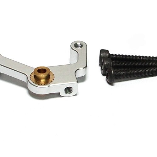 Team Raffee & Co Gear Box Roll Mount Silver for Axial SCX10 TRC/SCX35S