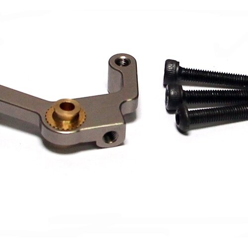 Team Raffee & Co Gear Box Roll Mount Gun Metal for Axial SCX10 TRC/SCX35GM