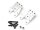 Team Raffee & Co Aluminum Front & Rear Shock Towers (2) Silver for Tamiya CC02 TRC/1086008S