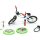Team Raffee & Co RC Scale Accessories - Mini Bicycle & Skateboard & U Lock & Tools Set White BRSCAC054W