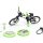 Team Raffee & Co RC Scale Accessories - Mini Bicycle & Skateboard & U Lock & Tools Set Black BRSCAC054BK