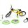 Team Raffee & Co RC Scale Accessories - Mini Bicycle & Skateboard & U Lock & Tools Set Yellow BRSCAC054Y