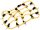 Team Raffee & Co Scale Accessories Elastic Luggage Net with Hooks 15x9cm for RC Crawler & Truck Yellow TRC/302308SY