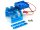 Team Raffee & Co Aluminum Motor Heat Sink w/Fan 50*40*42 Blue TRC/HY00019B