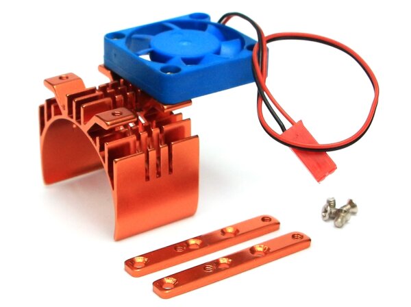 Team Raffee & Co Aluminum Motor Heat Sink w/Fan 46*36*38 Orange TRC/HY00021OR