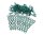 Team Raffee & Co Small-Ring 45 Deg Body Clips 50 pcs Green (20 mm) BRACS50G