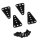 Team Raffee & Co Aluminum Upper Shock Mount Set Black for Axial SCX10 TRC/SCX43BK