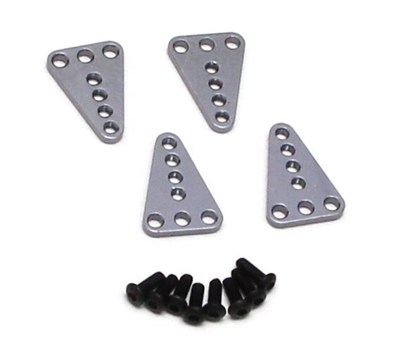 Team Raffee & Co Aluminum Upper Shock Mount Set Gun Metal for Axial SCX10 TRC/SCX43GM