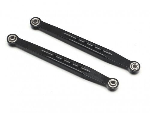 Team Raffee & Co Aluminum Front Upper Arms (2) Black for Tamiya CC02 TRC/1086003FBK