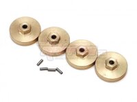 Team Raffee & Co Brass Wheel Weights with Hex Hub (4)...