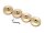 Team Raffee & Co Brass Wheel Weights with Hex Hub (4) for Axial SCX24 TRC/302827