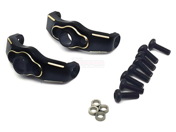 Team Raffee & Co Brass Front C-Hub for TRX-4M Defender Black for Traxxas TRX-4M TRC/302896