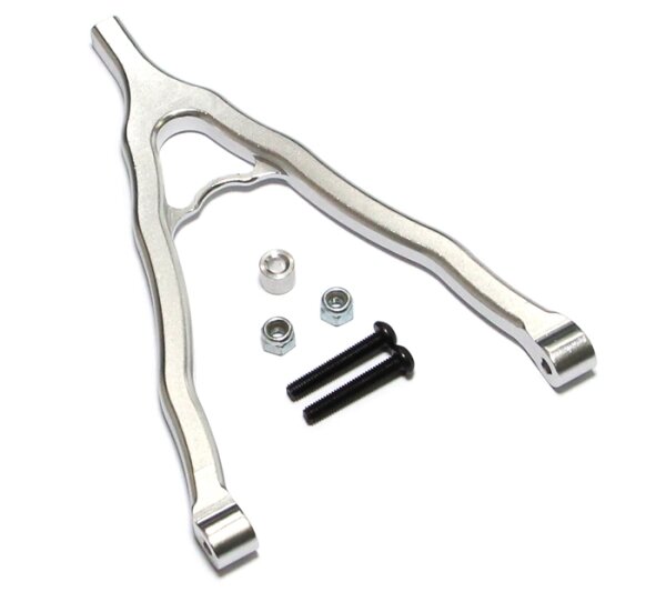Team Raffee & Co Aluminum Upper Y-Arm -1 Pc Silver for Axial SCX10 TRC/SCX12S