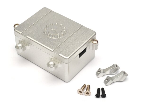 Team Raffee & Co Aluminum Receiver Box Silver for Axial SCX10 TRC/32109S
