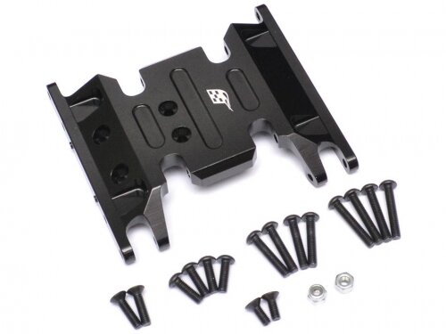 Team Raffee & Co Aluminum Skid Plate Axial AX90047 SCX 2 RTR & SCX10 Black for Axial SCX10 II TRC/966010BK