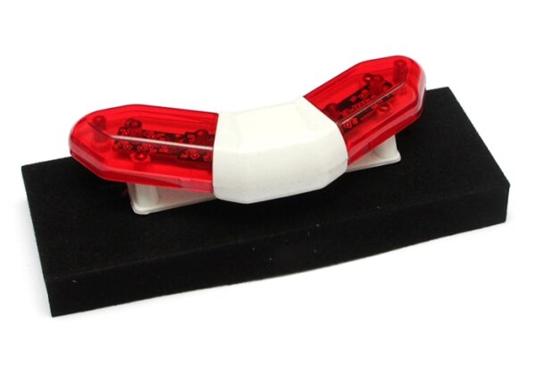 Team Raffee & Co RC Police Car Strobe Flashing Triangle Scale Light Kit - Blue Red BRHY00511R