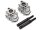Team Raffee & Co Front & Rear Portal Drive Housing Conversion For Snow Tracks #BRQ90134 TRX4 Silver for Traxxas TRX-4 BRQ90134FS
