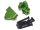 Team Raffee & Co Alumium Rear Chasssis Lower Link Mounts  Green for Axial Yeti XL TRC/663008G