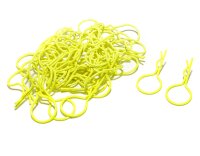 Team Raffee & Co Large-Ring Body Clips 50 pcs Yellow...