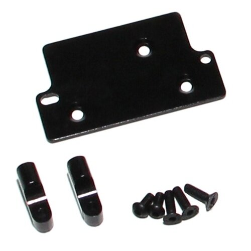 Team Raffee & Co Aluminum Servo Mount Set Black for Axial SCX10 TRC/SCX41BK