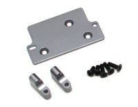 Team Raffee & Co Aluminum Servo Mount Set Gun Metal...