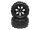 Team Raffee & Co 2 In 1 1/10 Monster Truck Wheel & Tire Set 7 Spoke Patter C TRC/110622503+26205