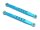 Team Raffee & Co Aluminum Front Upper Arms (2) Blue for Tamiya CC02 TRC/1086003FB