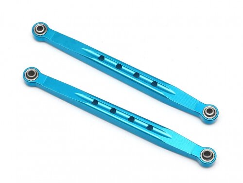 Team Raffee & Co Aluminum Rear Upper Arms (2) Blue for Tamiya CC02 TRC/1086003RB