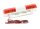 Team Raffee & Co Rc Police Car Strobe Flashing 360 Rotation Scale Light Bar Kit Red BRHY00399R