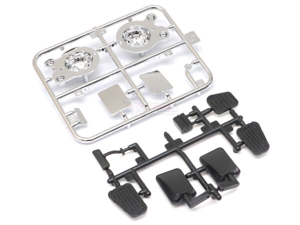 Team Raffee & Co Chrome Accessories Parts Tree Q for TRC D110/D90 Defender Pickup Truck Hard Body TRC/302493