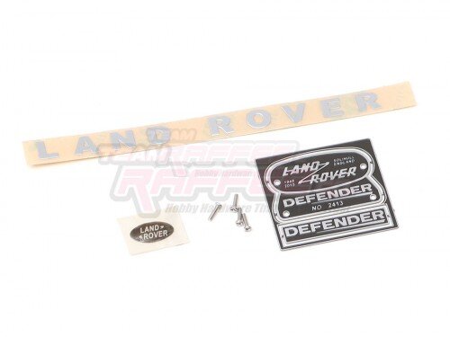 Team Raffee & Co 1/10 Metal Defender Logo for D90/D110 Black for Team Raffee Co. TRC-D110 TRC/302226BK