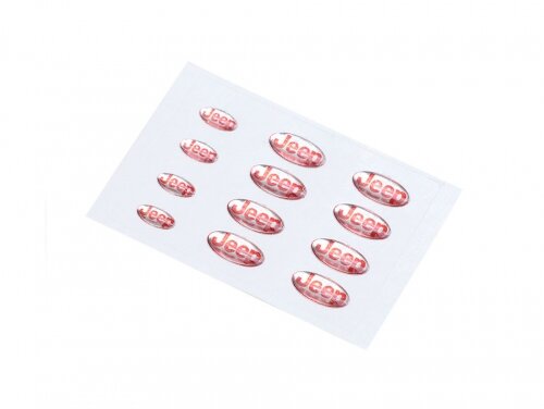 Team Raffee & Co Jeep Crystal Sticker Red TRC/303552R