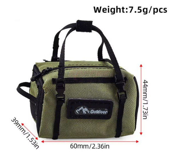 Team Raffee & Co Scale Accessories - Outdoor Bag -Small (Military Green) BRSCAC314
