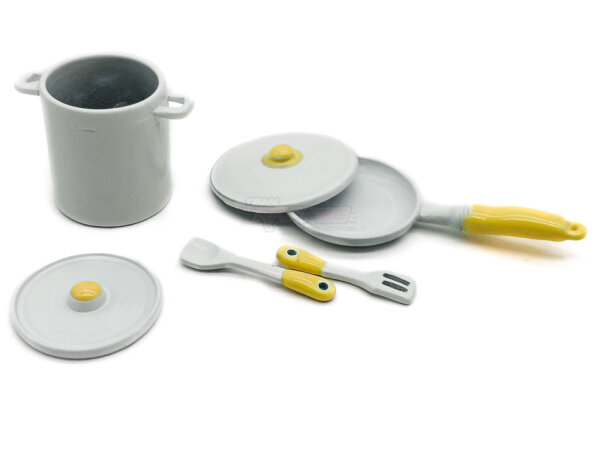 Team Raffee & Co Scale Accessories - Kitchen Utensils White BRSCAC305W