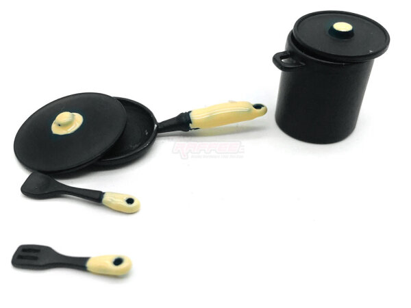 Team Raffee & Co Scale Accessories - Kitchen Utensils Black BRSCAC305BK