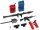 Team Raffee & Co Scale Accessories 1/10 Combo Set Red TRC/302434R