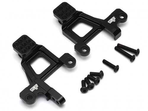 Team Raffee & Co Aluminum Front Shock Tower (2) Black for Traxxas TRX-4 TRC/302440BK