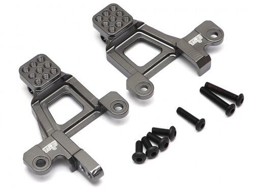 Team Raffee & Co Aluminum Front Shock Tower (2) Gun Metal for Traxxas TRX-4 TRC/302440GM