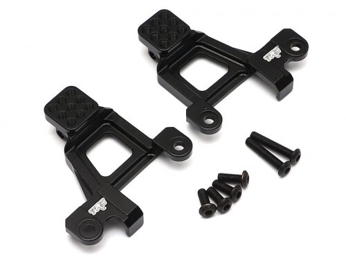 Team Raffee & Co Aluminum Rear Shock Tower (2) Black for Traxxas TRX-4 TRC/302441BK