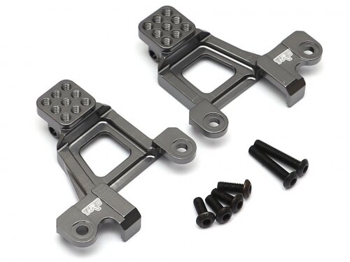 Team Raffee & Co Aluminum Rear Shock Tower (2) Gun Metal for Traxxas TRX-4 TRC/302441GM