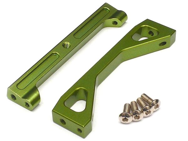 Team Raffee & Co Aluminum Front Chassis Brace Holder Green for Axial SCX10 TRC/32103G