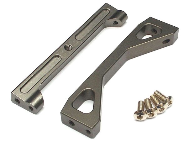 Team Raffee & Co Aluminum Front Chassis Brace Holder Gun Metal for Axial SCX10 TRC/32103GM
